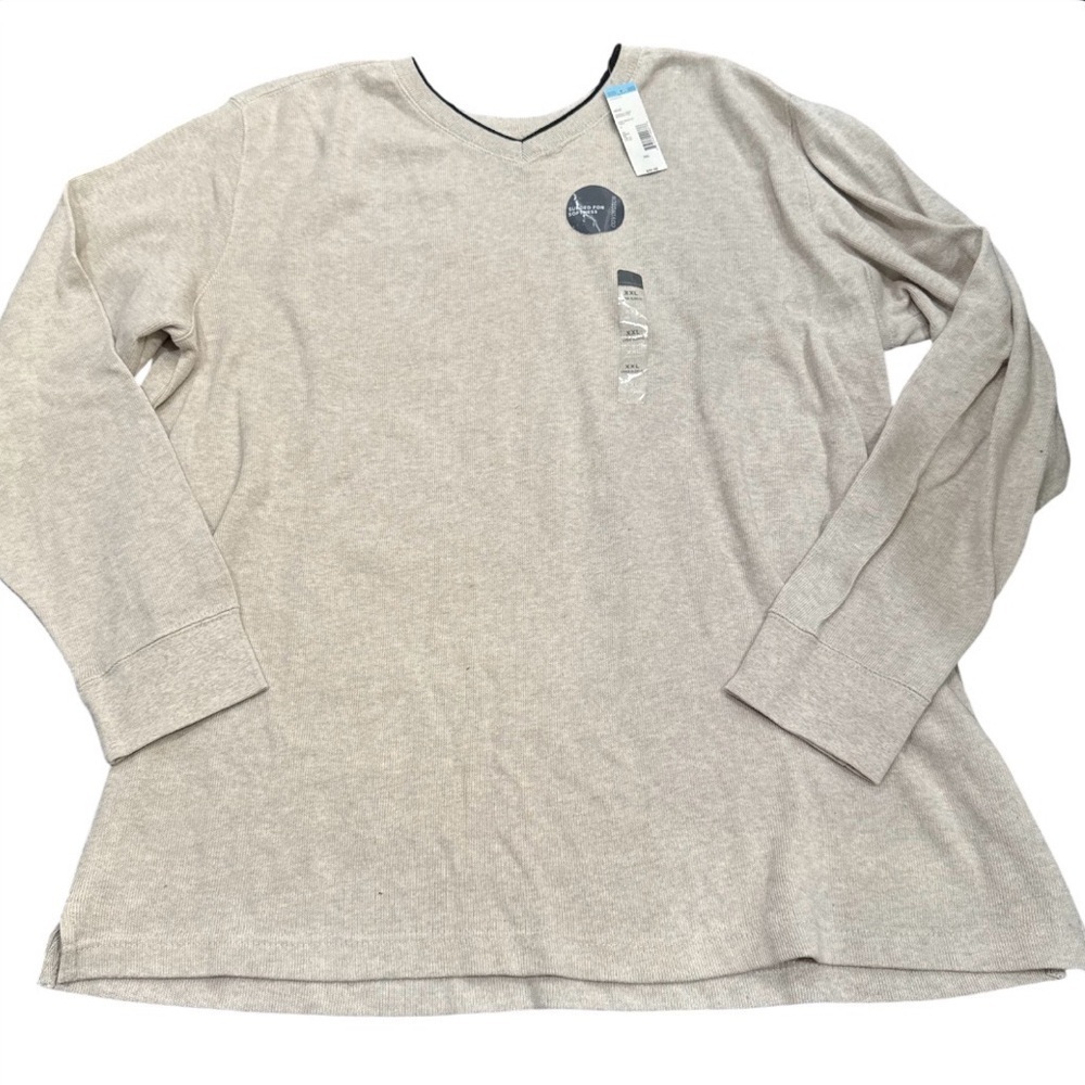 NWT Covington Beachwood Sueded V-Neck Top Size XXL